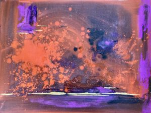 Abstract painting in mixed media by Steffi Goddard