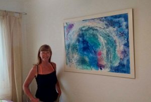 This is an abstract seascape