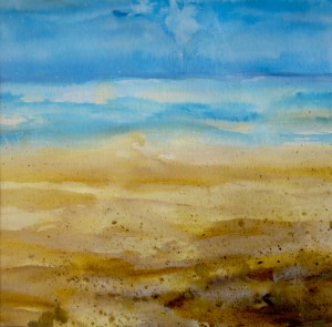 Marbella Beach Watercolour Painting