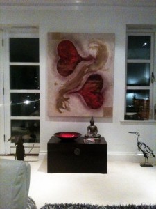 Together Forever Heart Art for Private Home, Sunningdale, UK