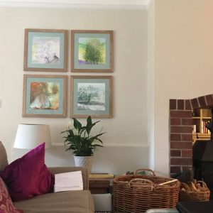 This is a painting of Four Seasons watercolour on paper