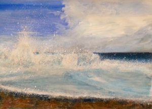 La Herradura Contemporary Seascape Mixed media on Fabriano paper