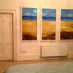 Seascape Triptych Art for Private Beach House, Ireland