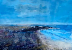 Marbella Beach - Mixed Media