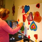 BHF Judith creating her heart