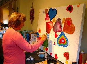 BHF Judith creating her heart