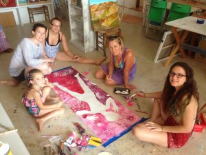 Painting Teegan !
