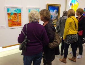 Lots of visitors came to the private view