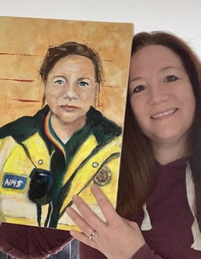 Portrait painted for the #portraitsfornhsheroes initiative on Instagram